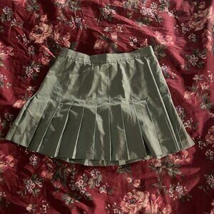 Kaelin Cute Army Green Tennis Skirt